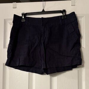 Apt. 9 Navy Women's Casual Linen Shorts